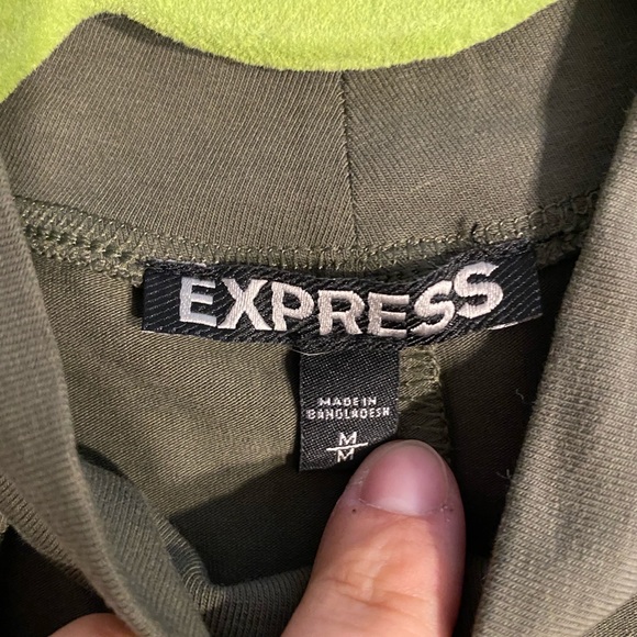 Never worn Express dress, Olive Green - Picture 5 of 5